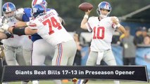 Giants Top Bills in Hall of Fame Game