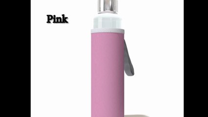 Glass Water Bottle,  graceful, sturdy, take it with you  everywhere