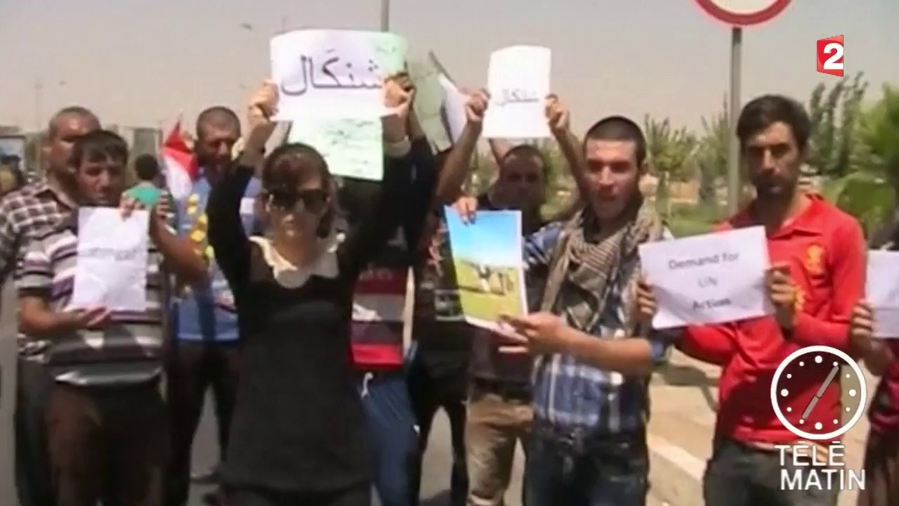 En Irak, les Kurdes fuient face à l'avancée des jihadistes de l'Etat islamique