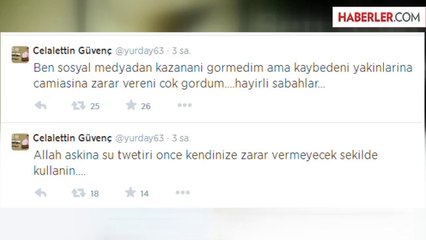 Ak Partili Başkan Güvenç'ten Twitter Uyarısı
