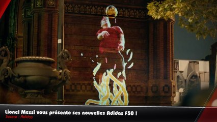 Lionel Messi à pleine vitesse grâce à ses nouvelles Adidas F50 !