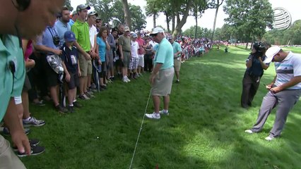 Un golfeur rate son swing et touche une spectatrice qui va perdre sa bague en diamant!