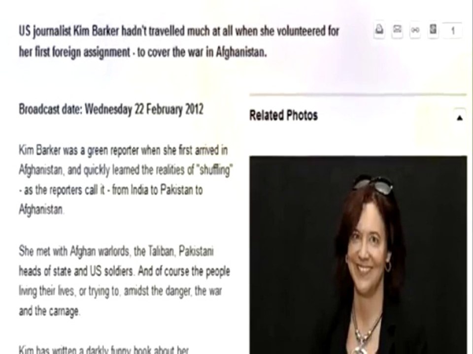 Nawaz Sharif's Secret Talk with Kim Barker revealed by Kim Barker