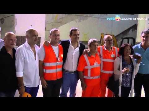 Napoli - Metro Linea 1, inaugurato cantiere tratta Centro Direzionale-Aeroporto -3- (02.08.14)