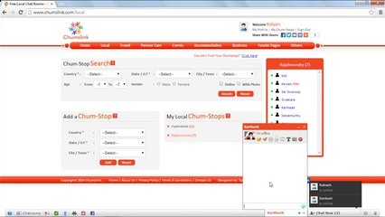 How to Search and Add Chum Stops at Local for Local Chat?