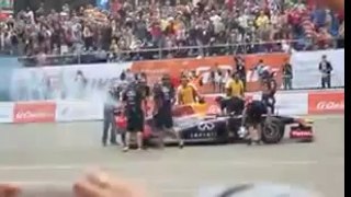 Red Bull Formula One Car Burst Into Flames During Show In Russia