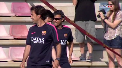 Messi, Mascherano, Alves and Neymar back