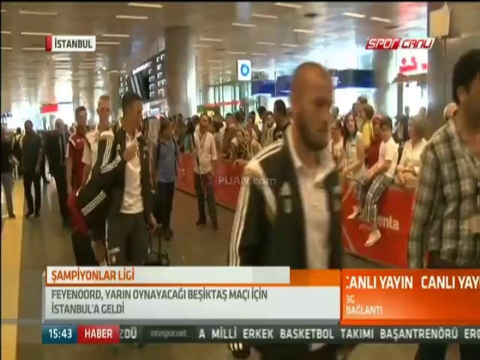 Feyenoord İstanbul'a geldi