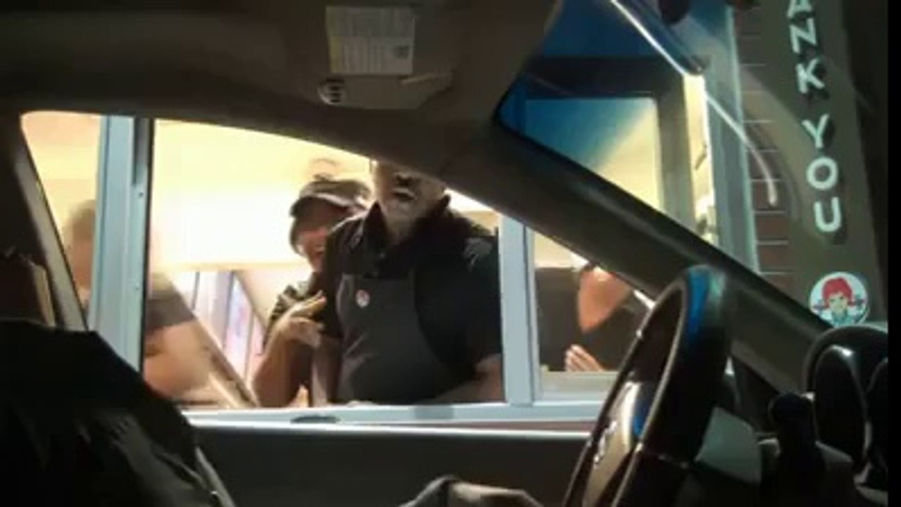 Headless man Driving car