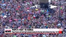 Pope Francis to meet families of Sewol-ho ferry victims and survived students during his five-day visit to Korea in mid-August