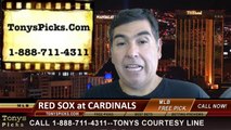 St Louis Cardinals vs. Boston Red Sox Pick Prediction MLB Odds Preview 8-5-2014