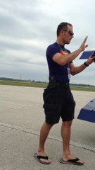 Pat going over his routine "Kokomo Wings and Wheels" 2014