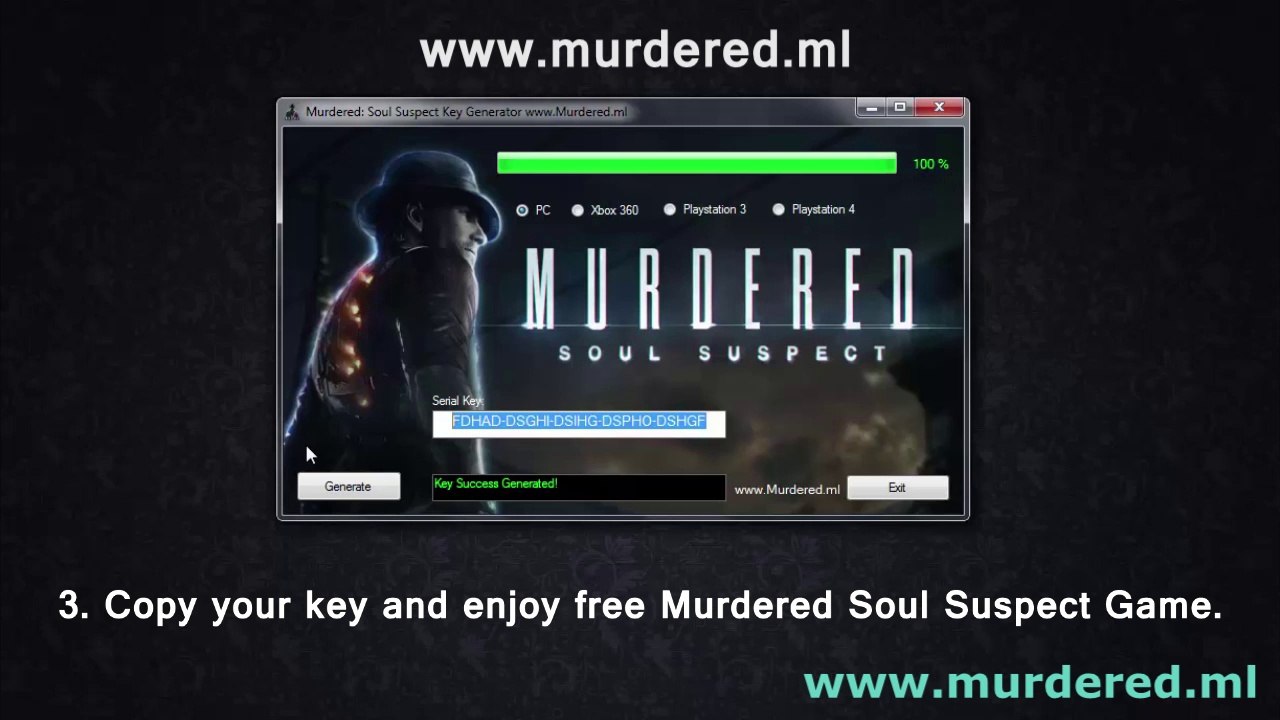 [Download] Murdered Soul Suspect Key Generator v1.7 RELOADED