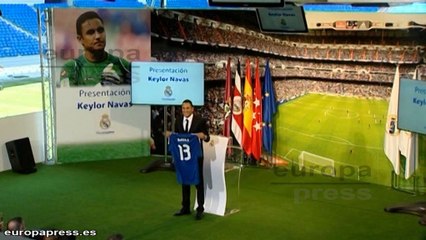 Download Video: Keylor, presentado como jugador del Real Madrid