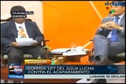 Rafael Correa asegura que Ley de hídricos evita acaparamiento del agua