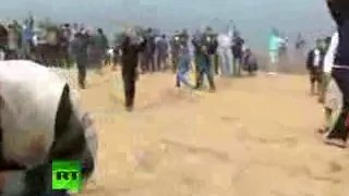 Video Scene of Gaza-Israel border shooting after IDF kills Palestinian