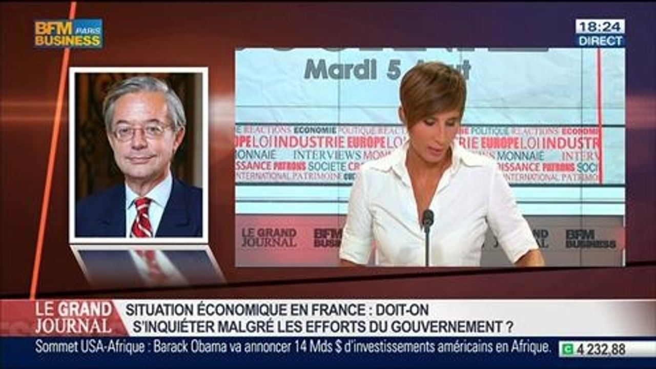 Philippe Marini, sénateur UMP de l'Oise, dans Le Grand Journal - 05/08 2/7