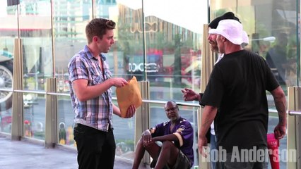 Magician pulls off generous gift prank for homeless