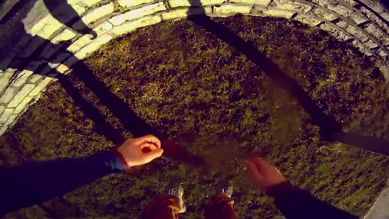 First-hand view of intense parkour stunts