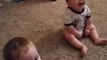 Twin Babies Think Bubble Wrap Is Hilarious