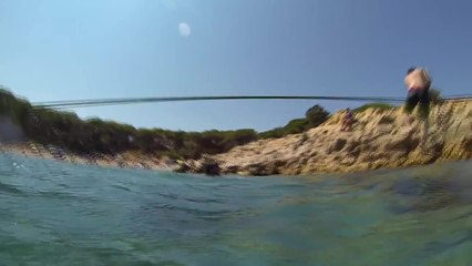 Incredible 'Trickline' Balancing Skills Over Water