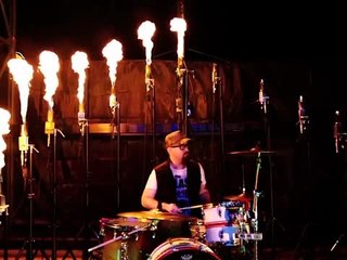Drummer Literally Plays With Fire!