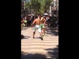 Capoeira street artists perform impressive 'dance fight'