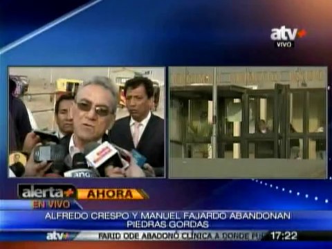 Alfredo Crespo habla tras abandonar Piedras Gordas