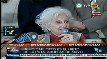 Encontrar a mi nieto es un triunfo de todos los argentinos: Carlotto