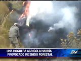 Incendio en los páramos de la reserva de Mojanda fue controlado