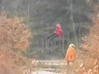 Caught On Film - Levitating Girl In Russian Forest