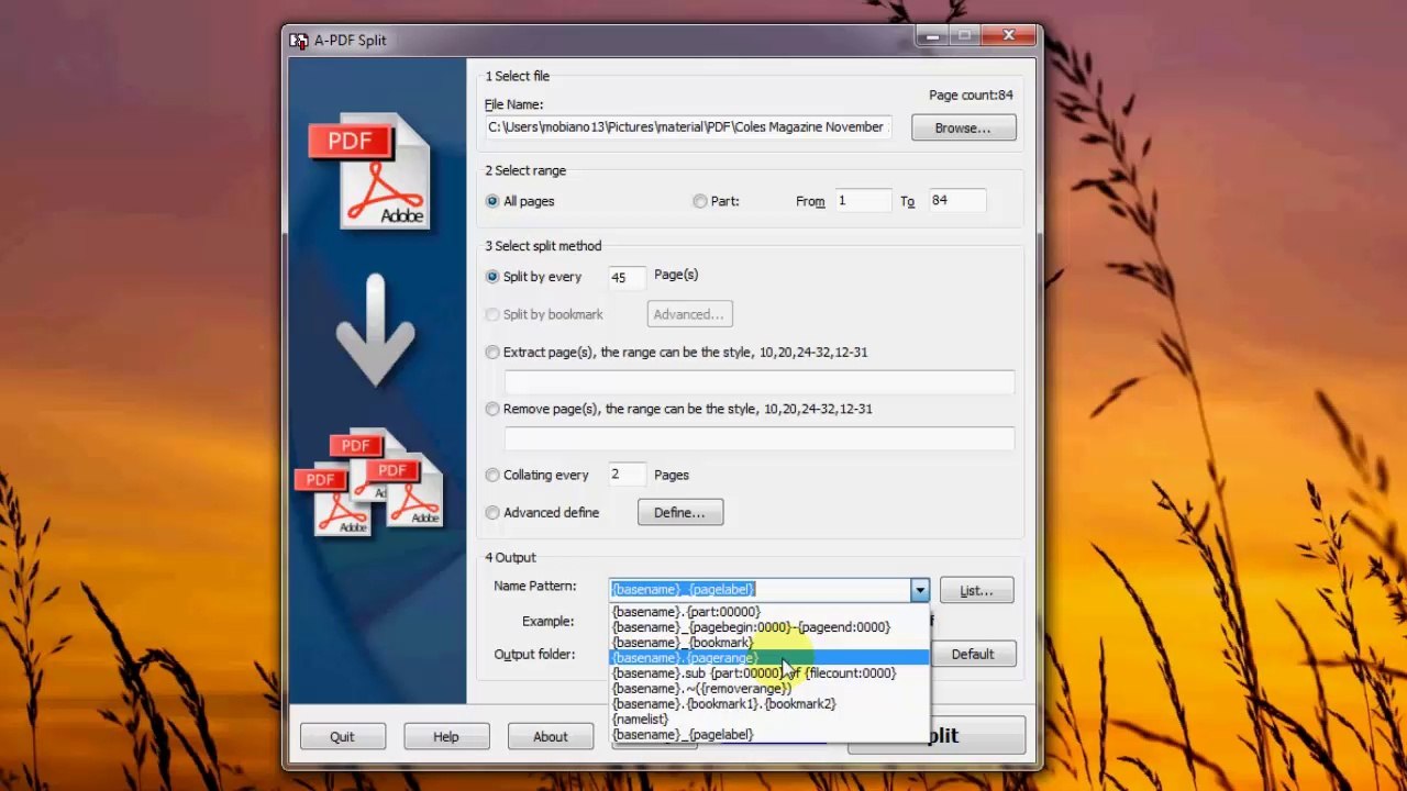 Easy to use PDF Tool – A-PDF Split