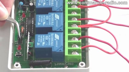 Kit Émetteur Récepteur Interrupteur Électrique Haute Puissance 4 Canaux Contrôle Une Lampe