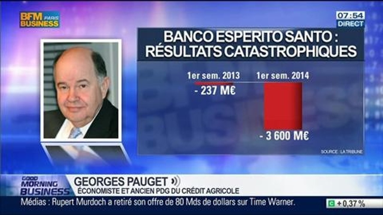 Banco Espirito Santo: De nouvelles procédures européennes pour la sauvegarde de la banque, Georges Pauget, dans GMB – 06/08