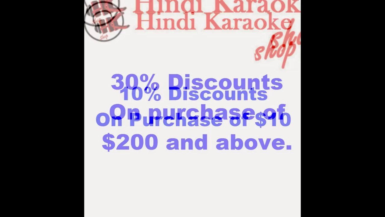 Best Offer You Can Ever Get for Quality Hindi MP3 Karaoke
