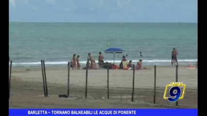 BARLETTA | Tornano balneabili le acque di Ponente