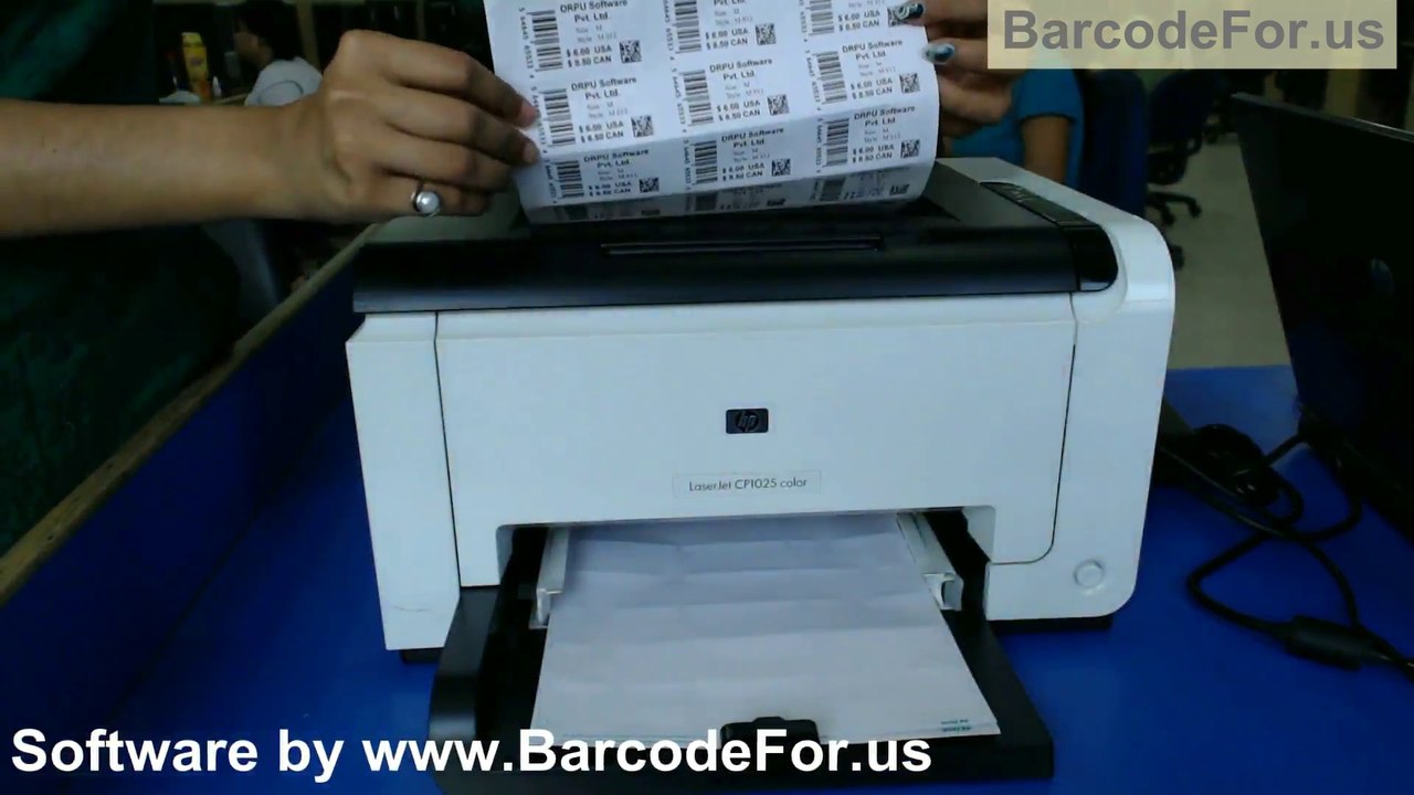 Design barcode labels with different fonts