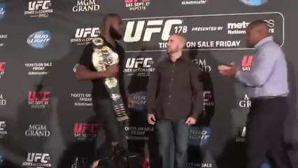 Conférence de Pesse en UFC qui tourne mal : Jon Jones VS Daniel Cormier