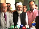 Khursheed Shah meets Siraj Ul Haq-06 Aug 2014