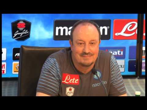 Video Castel Volturno (CE) - Amichevole col Barcellona, parla Benitez -1- (05.08.14)