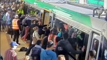 Mobilisation générale pour un homme coincé entre un quai et un train