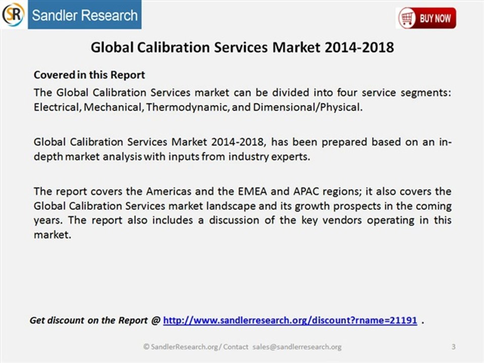 Global Calibration Services Market 2014-2018