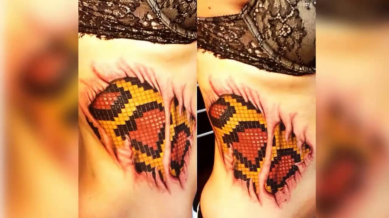 Best 3D Tattoos for Girls - Amazing 3D Tattoo Design Ideas