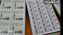 Print barcode label with laser printer