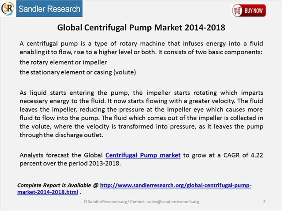 Global Centrifugal Pump Market 2014-2018