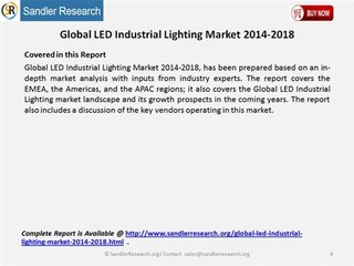 Global LED Industrial Lighting Market 2014-2018