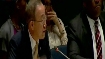 كي مون: لدينا مهمة إعادة بناء المستشفيات والمدارس والمباني التي دمرت بغزة