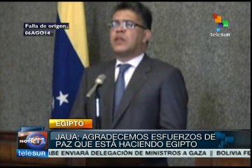 Venezuela a favor de una tregua indefinida en Gaza: Elías Jaua