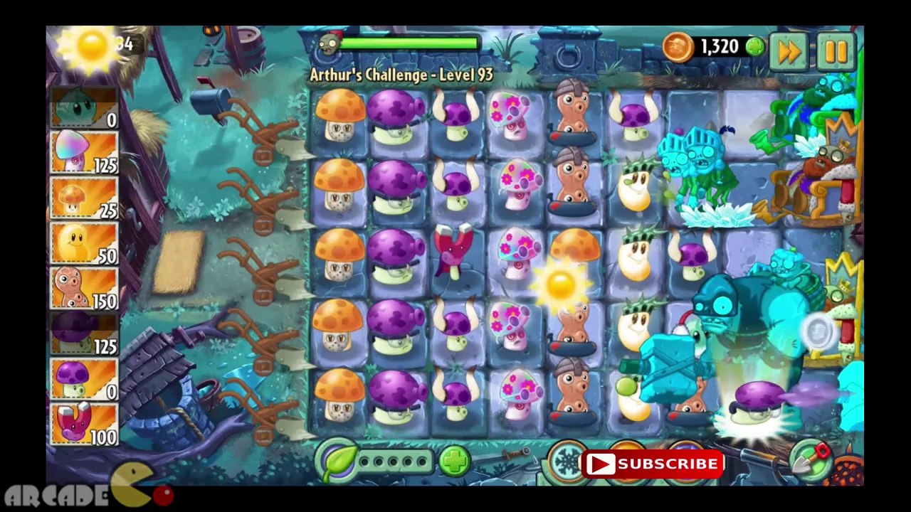 Plants vs Zombies 2 Dark Ages  Part 2 All Plants New Costume All Power Up