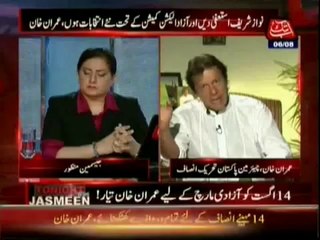 Imran Khan Exclusive Interview in Tonight With Jasmeen (6th August 2014)